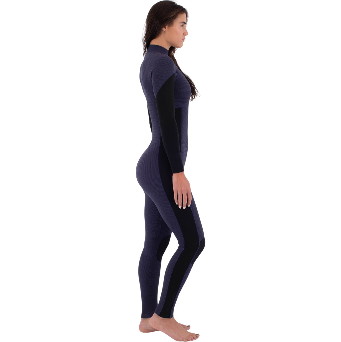 2026 Hurley Womens Plus 3/2mm Chest Zip Fato De Mergulho WFS0012302 - Vintage Iris